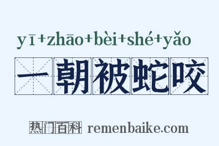 一朝被蛇咬是什么意思的图片